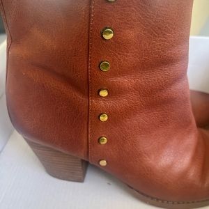 Nine West Leather "Freeport" Above Ankle Boots. Good condition. Size 9